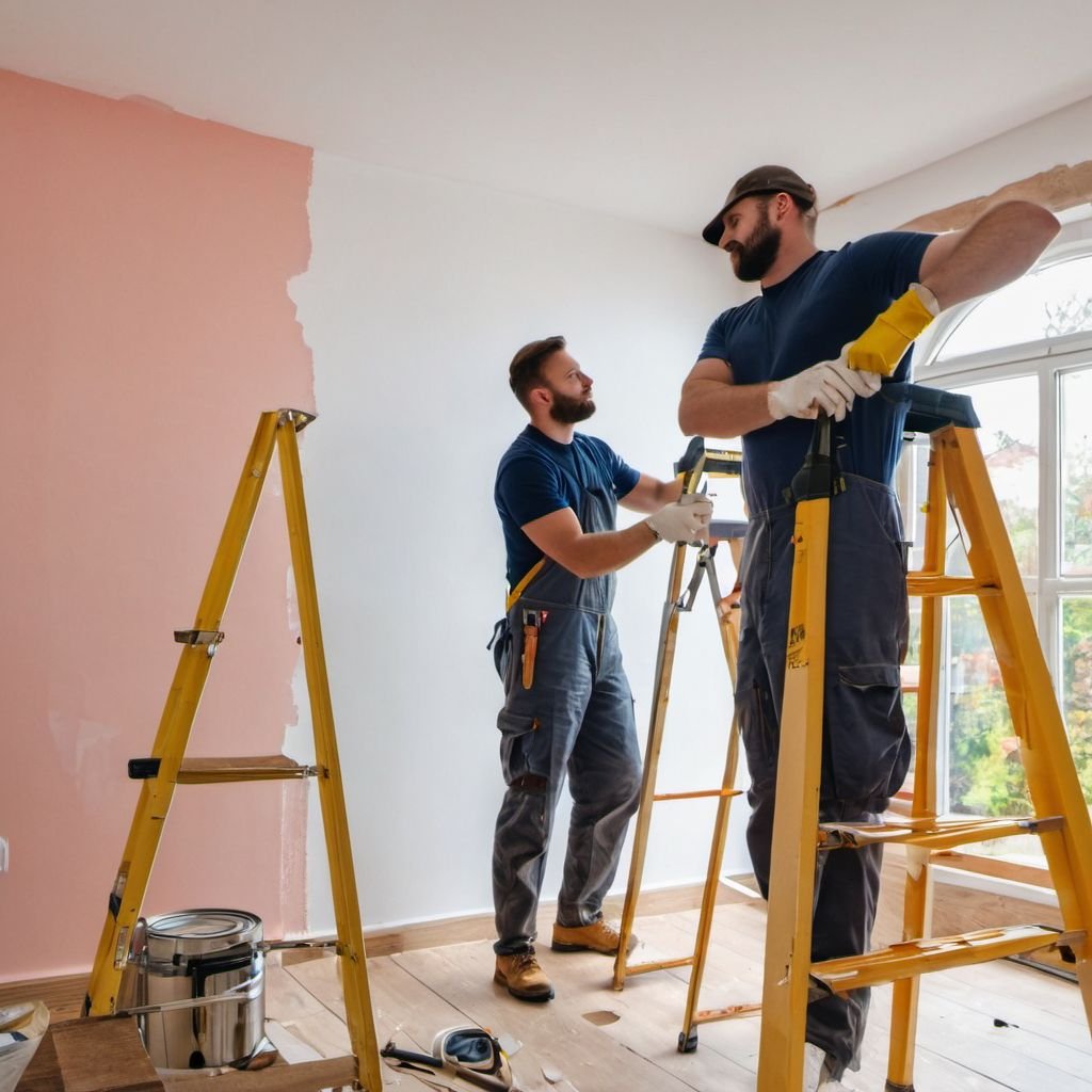 Hausanstrich und Tapeten